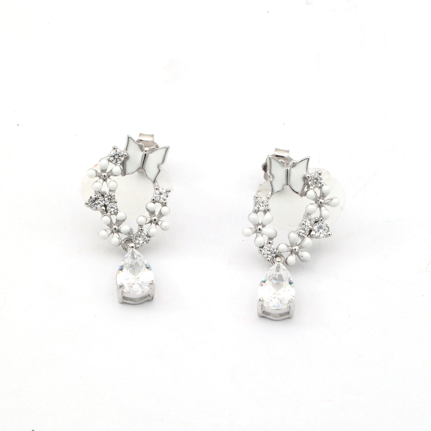Maira Sterling Silver Starlight Garland Earrings