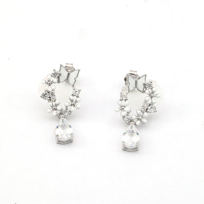 Maira Sterling Silver Starlight Garland Earrings