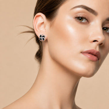 Noir Bloom Studs