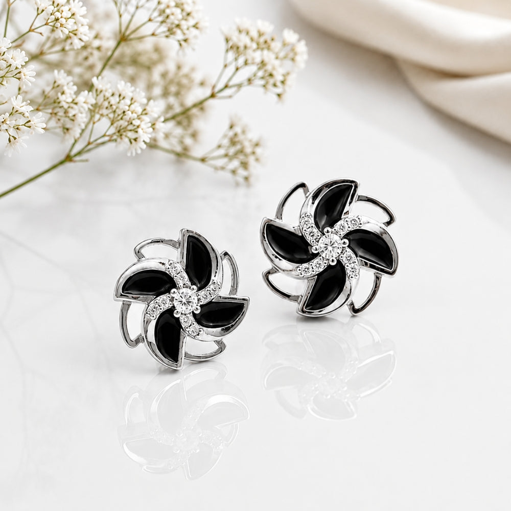 Noir Bloom Studs