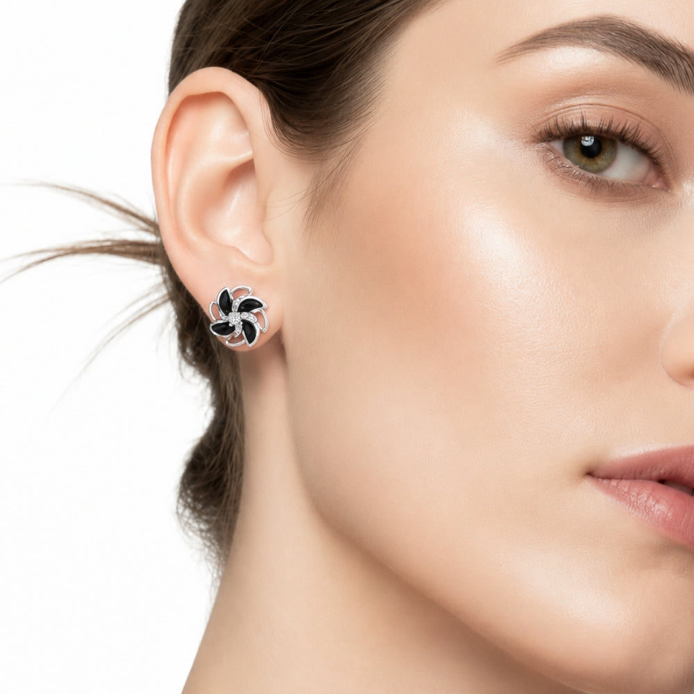 Noir Bloom Studs