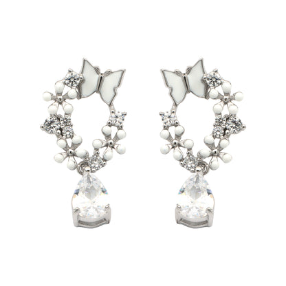Maira Sterling Silver Starlight Garland Earrings