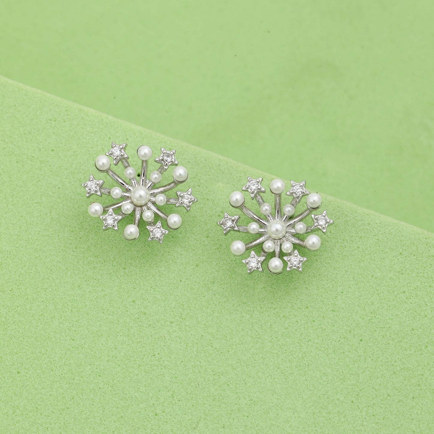 Maira Sterling Silver Astral Radiance Earrings