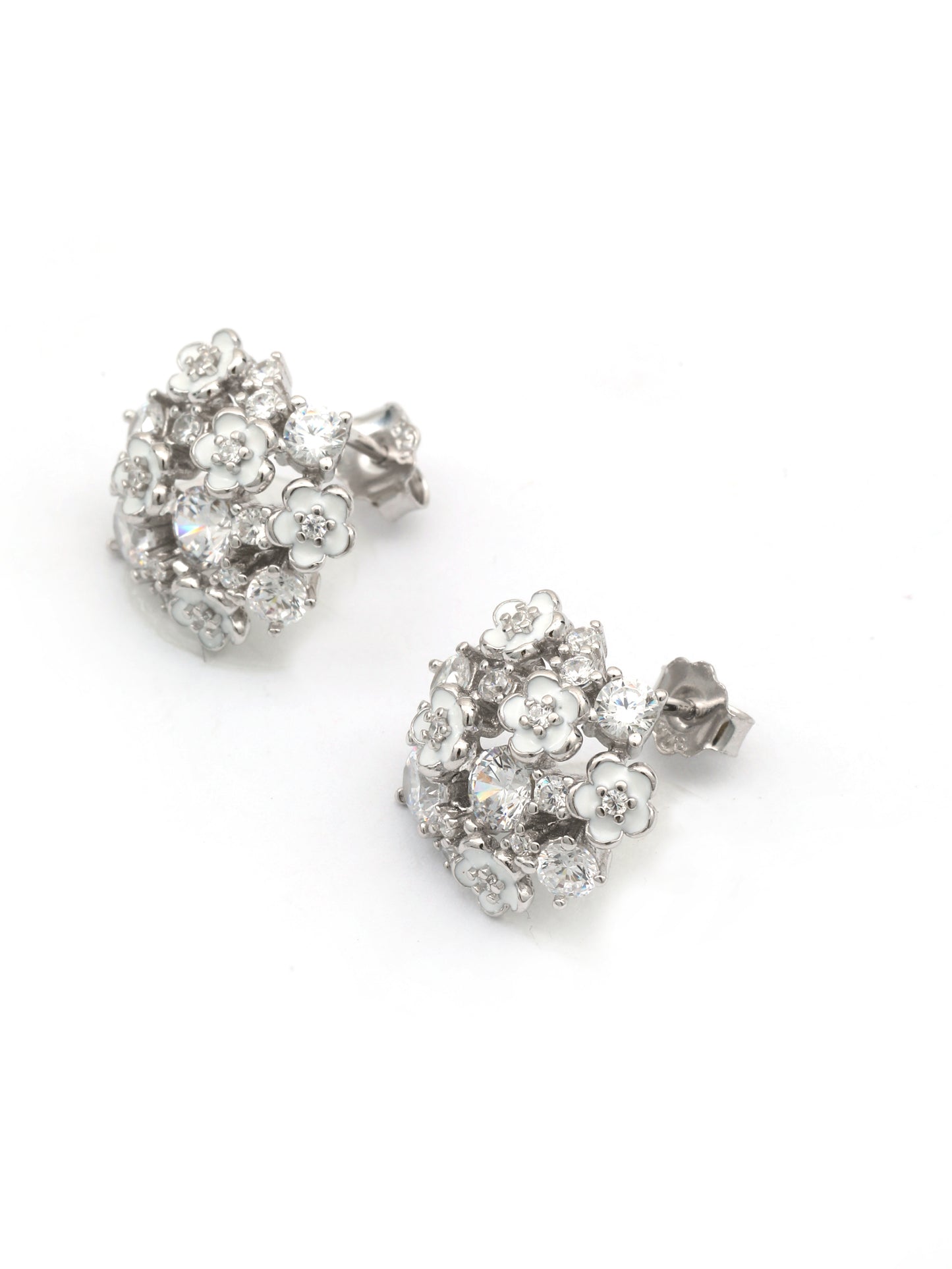 Maira Sterling Silver Floret Earrings