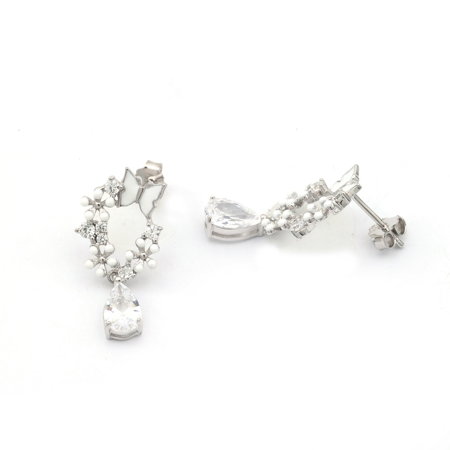 Maira Sterling Silver Starlight Garland Earrings