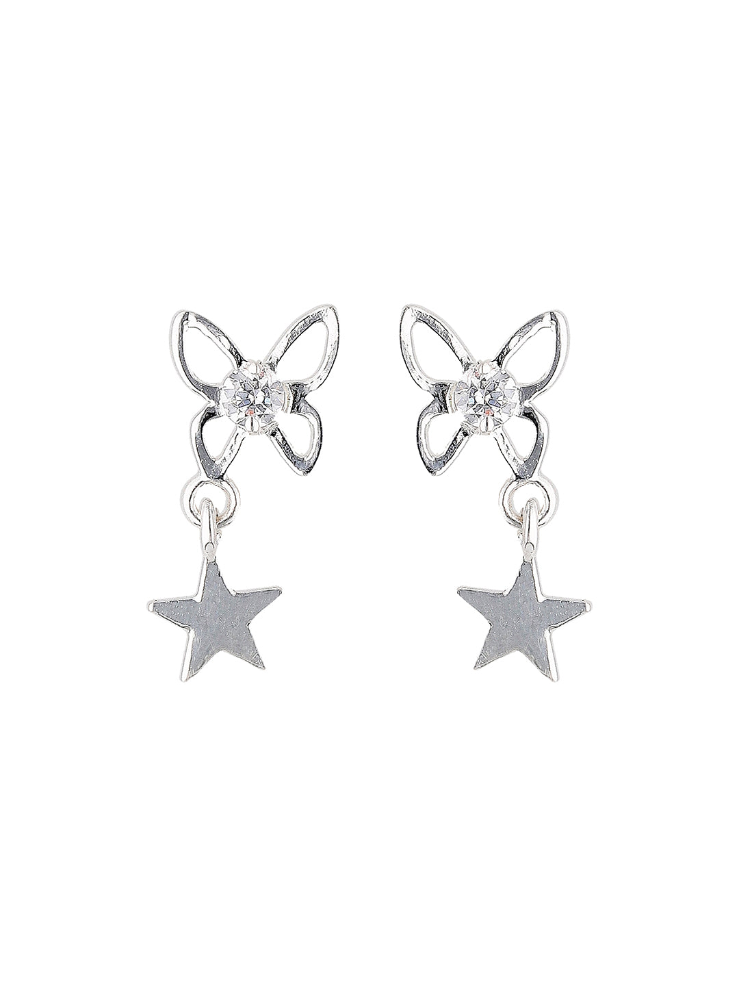 Maira Sterling Silver Astral Wing Drop Earrings