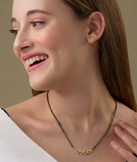 Maira Sterling Silver Eternal Weave Mangalsutra