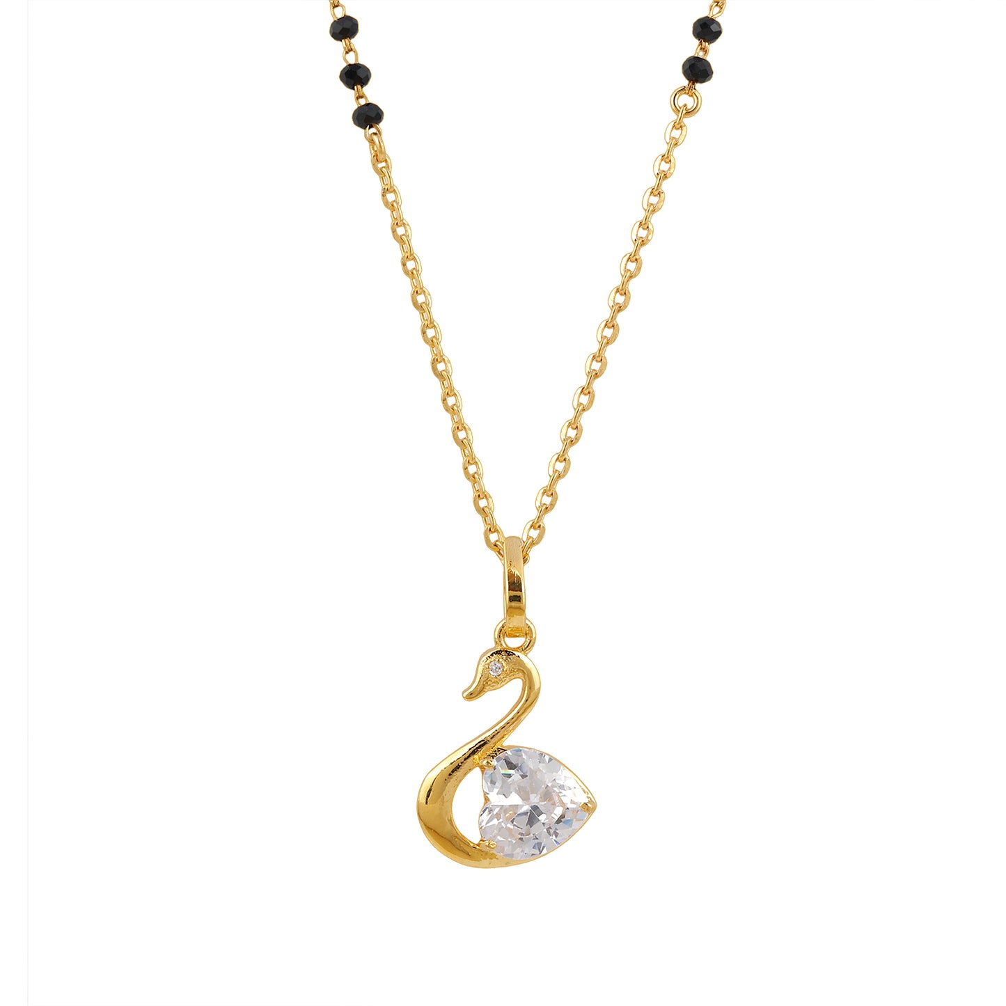 Maira Sterling Silver The Eternal Swan Mangalsutra