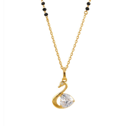 Maira Sterling Silver The Eternal Swan Mangalsutra