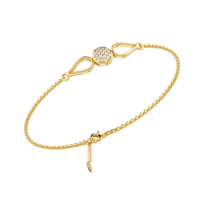 Dewdrop Radiance Gold Plated 925 Sterling Silver Bracelet