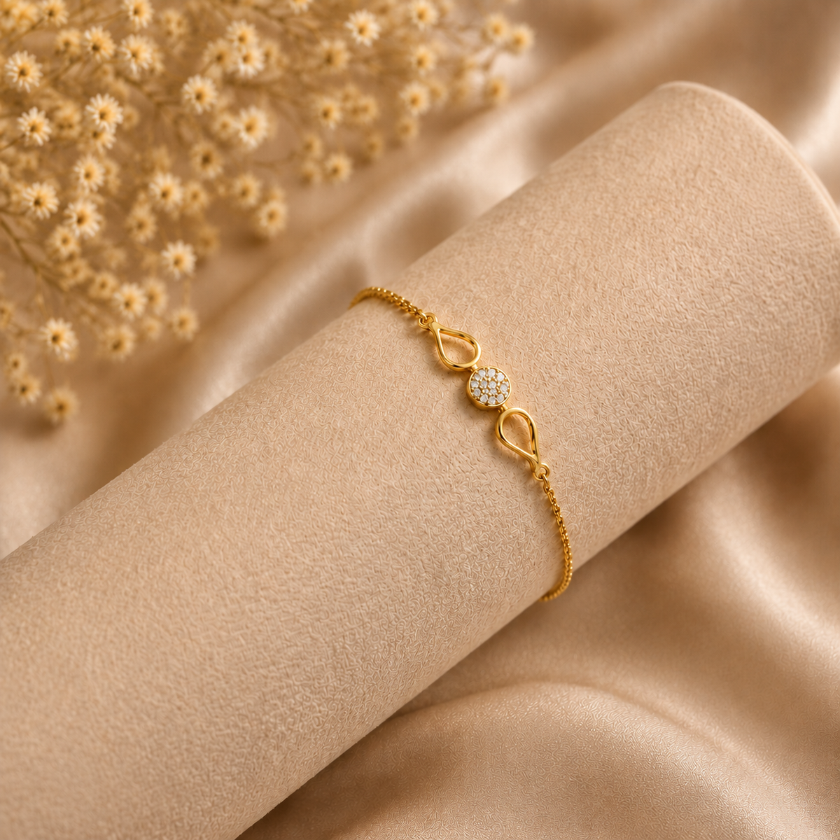 Dewdrop Radiance Gold Plated 925 Sterling Silver Bracelet