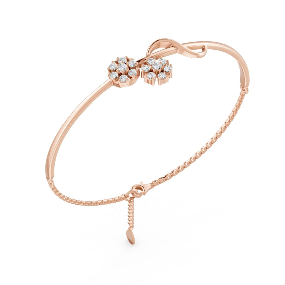 Blossom Duet Rose Gold Plated 925 Sterling Silver Bracelet