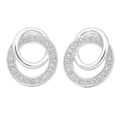 Double Circle Interlock Earrings