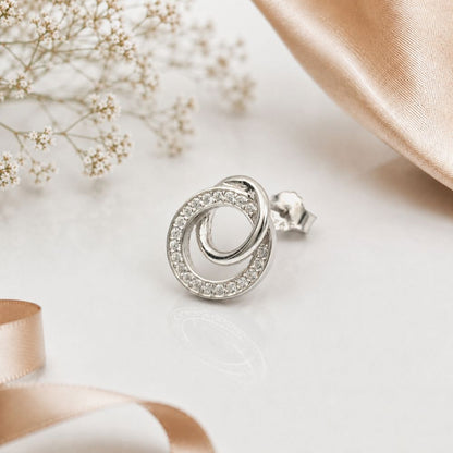 Double Circle Interlock Earrings