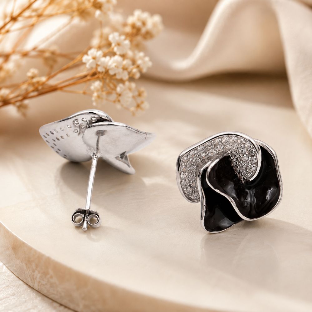 Midnight Bloom Studs
