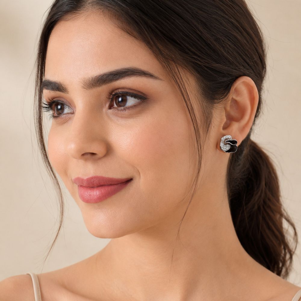 Midnight Bloom Studs