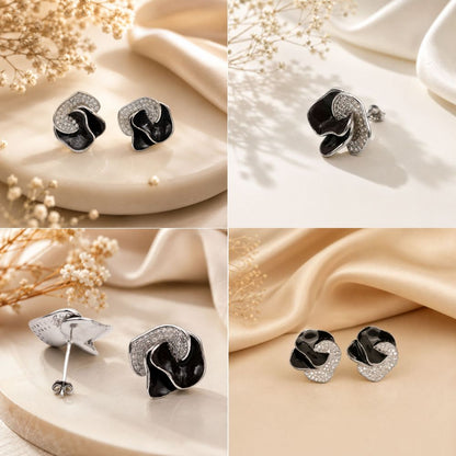 Midnight Bloom Studs