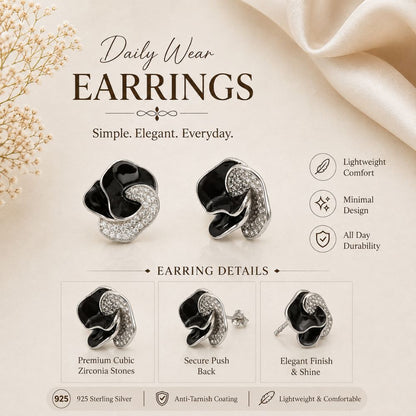 Midnight Bloom Studs