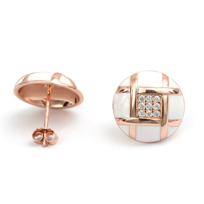 Maira Sterling Silver Lattice Lumina Earrings