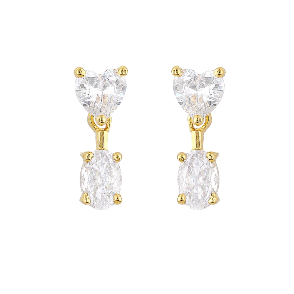 Eternal Heart Crystal Gold Drop