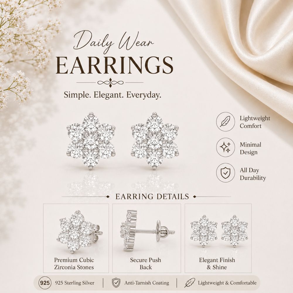 Eternal Crystal Blossom Studs
