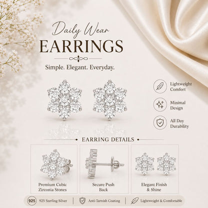 Eternal Crystal Blossom Studs