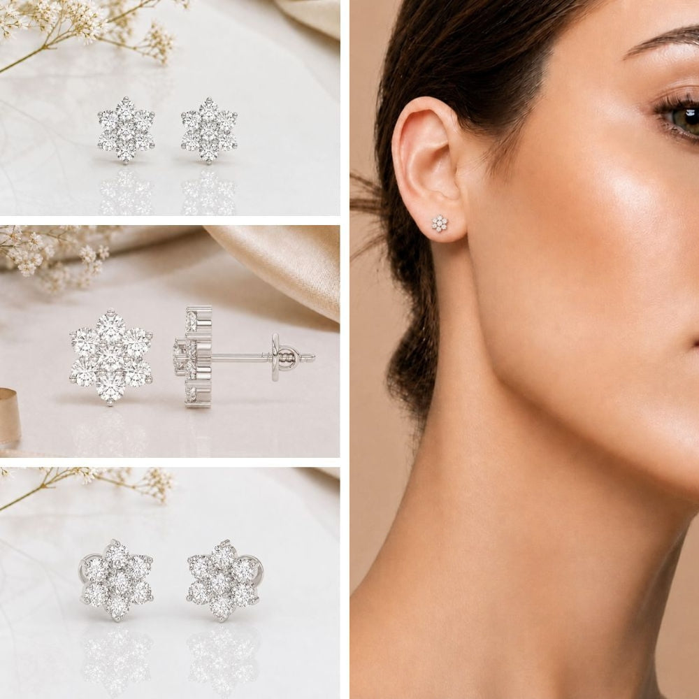 Eternal Crystal Blossom Studs