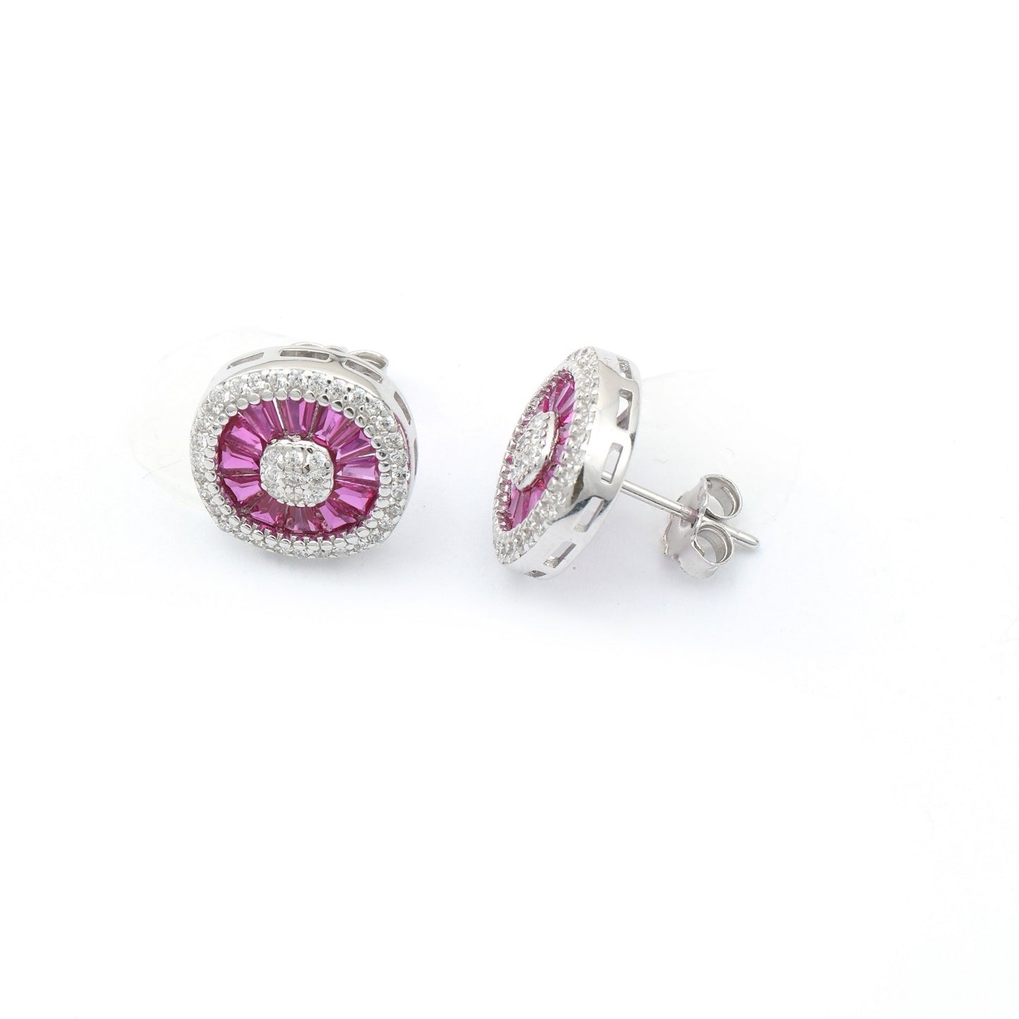 Maira Sterling Silver Radial Ray Earrings