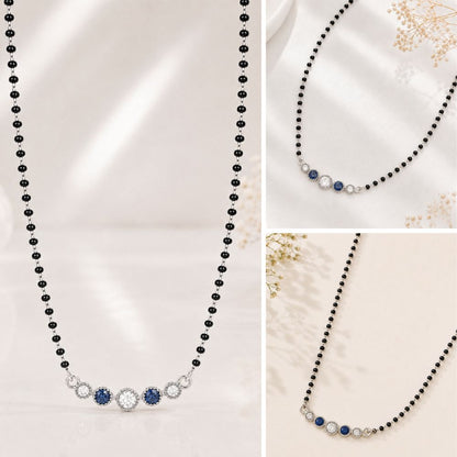 Royal Blue Crystal Grace Mangalsutra