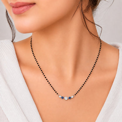 Royal Blue Crystal Grace Mangalsutra