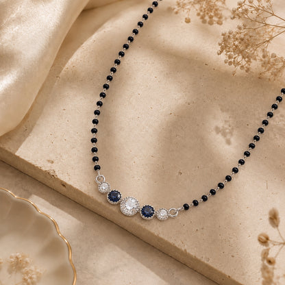 Royal Blue Crystal Grace Mangalsutra