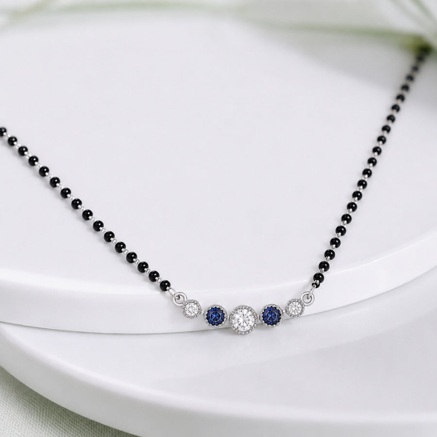 Royal Blue Crystal Grace Mangalsutra