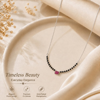 Ruby One stone Mnagalsutra