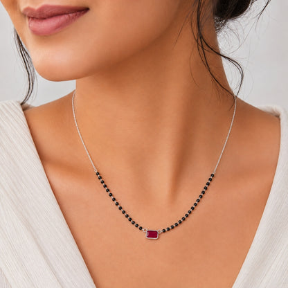 Ruby One stone Mnagalsutra
