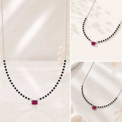 Ruby One stone Mnagalsutra