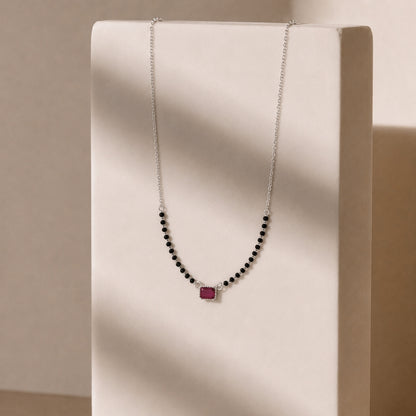 Ruby One stone Mnagalsutra