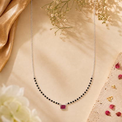 Ruby One stone Mnagalsutra