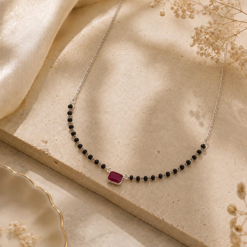 Ruby One stone Mnagalsutra