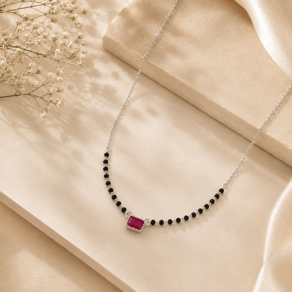 Ruby One stone Mnagalsutra
