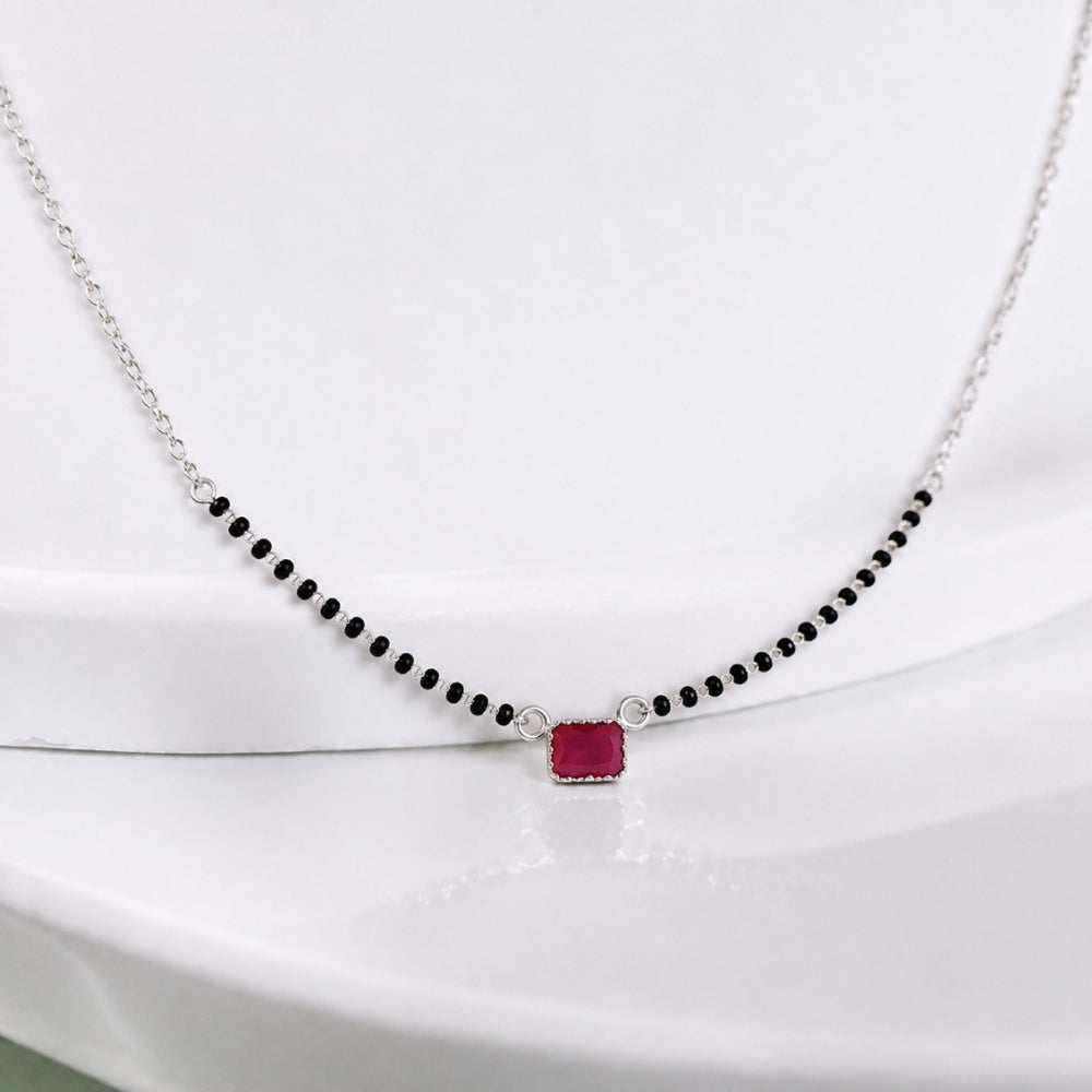 Ruby One stone Mnagalsutra