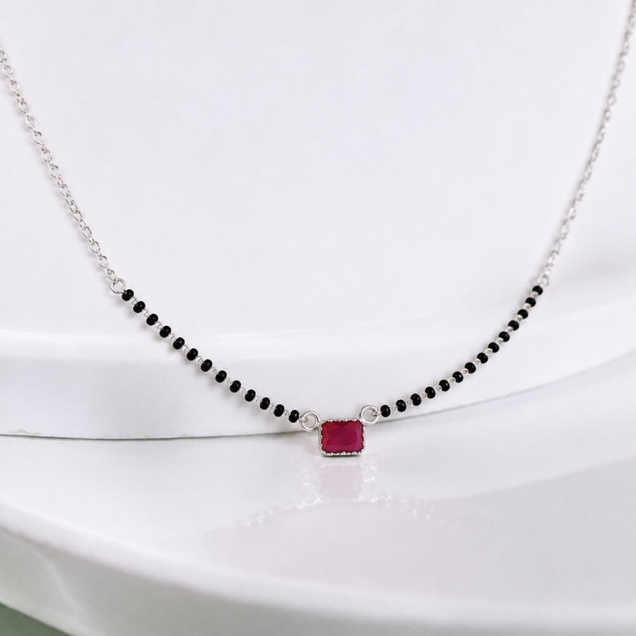Ruby One stone Mnagalsutra