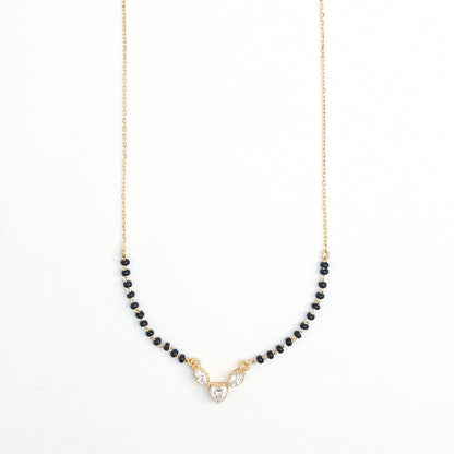 Maira Sterling Silver Minima Sparkle Mangalsutra