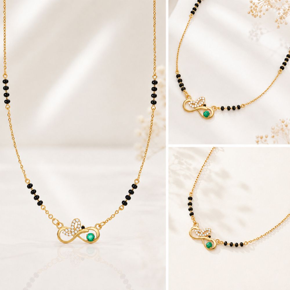 Emerald Eternity Infinity Mangalsutra