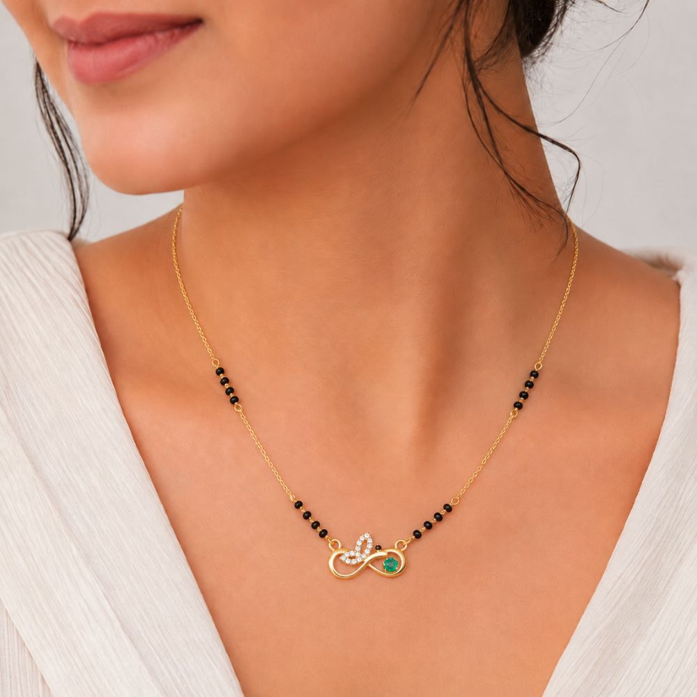 Emerald Eternity Infinity Mangalsutra