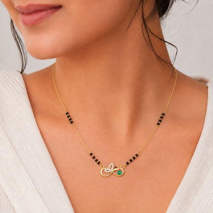 Emerald Eternity Infinity Mangalsutra
