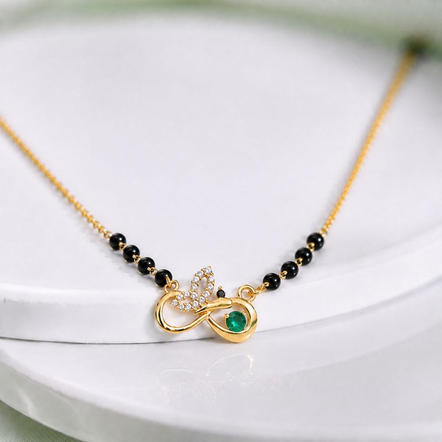 Emerald Eternity Infinity Mangalsutra