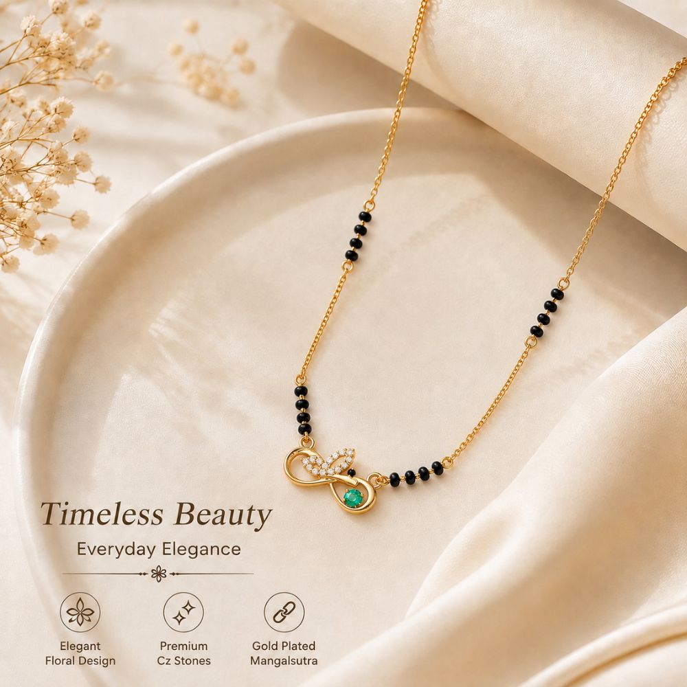 Emerald Eternity Infinity Mangalsutra