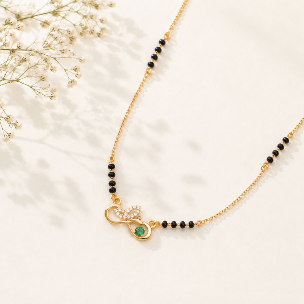 Emerald Eternity Infinity Mangalsutra