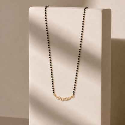 Double Infinity Diamond-Style Mangalsutra.