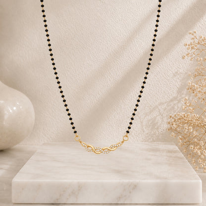 Double Infinity Diamond-Style Mangalsutra.